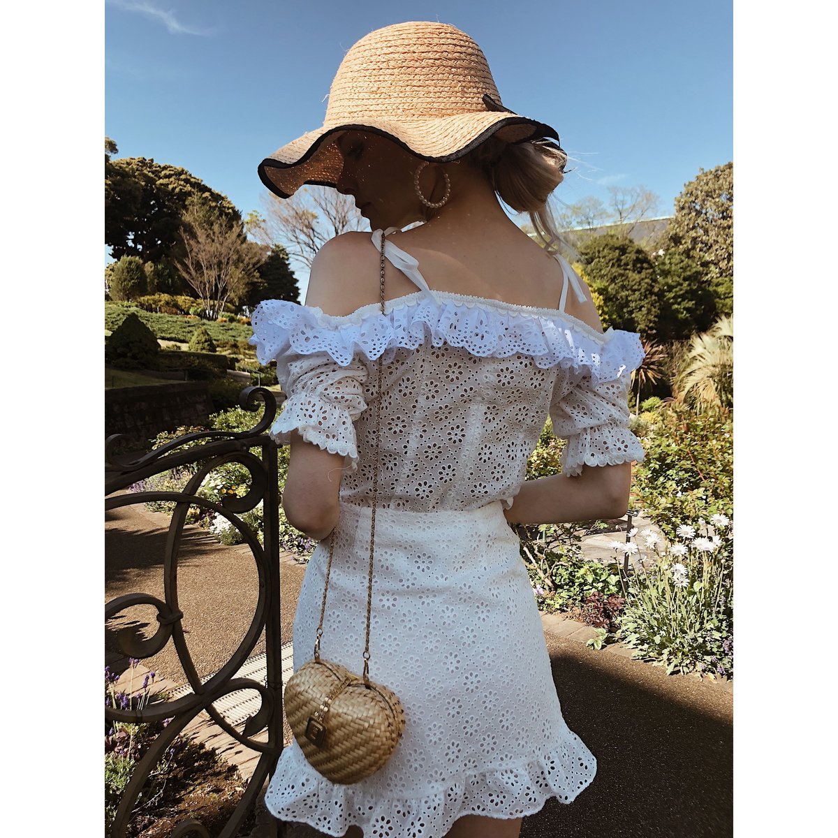 cotton lace frill skirt | épine cotton lace frill skirt | épine