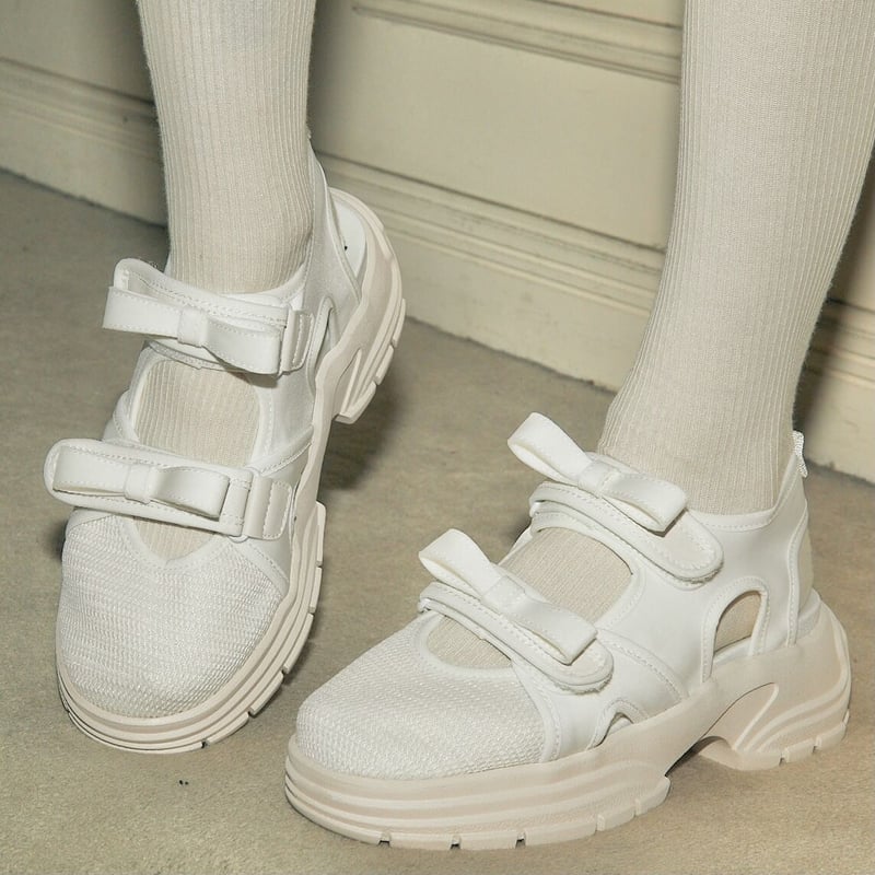 epine double ribbon sneaker sandal ホワイト - サンダル
