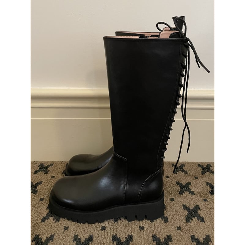 epine back lace up goa boots ロングブーツ 23.5