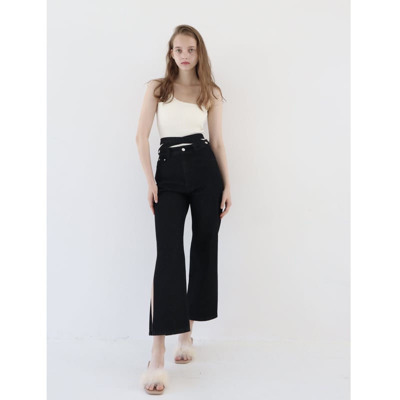 新品 epine ribbon slit skirt pants スカート epine ribbon slit skirt pants Eé ribbon side slit