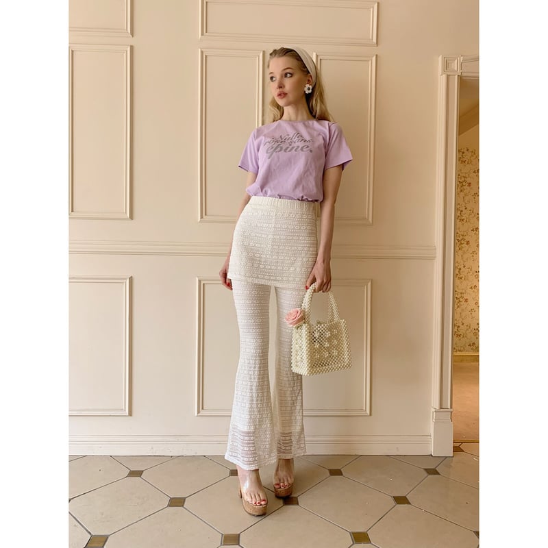 lace skirt pants | épine lace skirt pants | épine