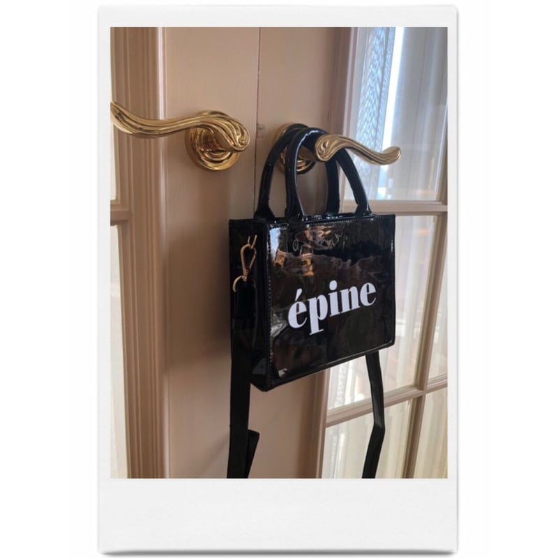 epine ロゴエナメル2way bag