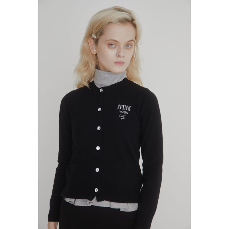 ÉPINE PARIS bijou cardigan black | épine