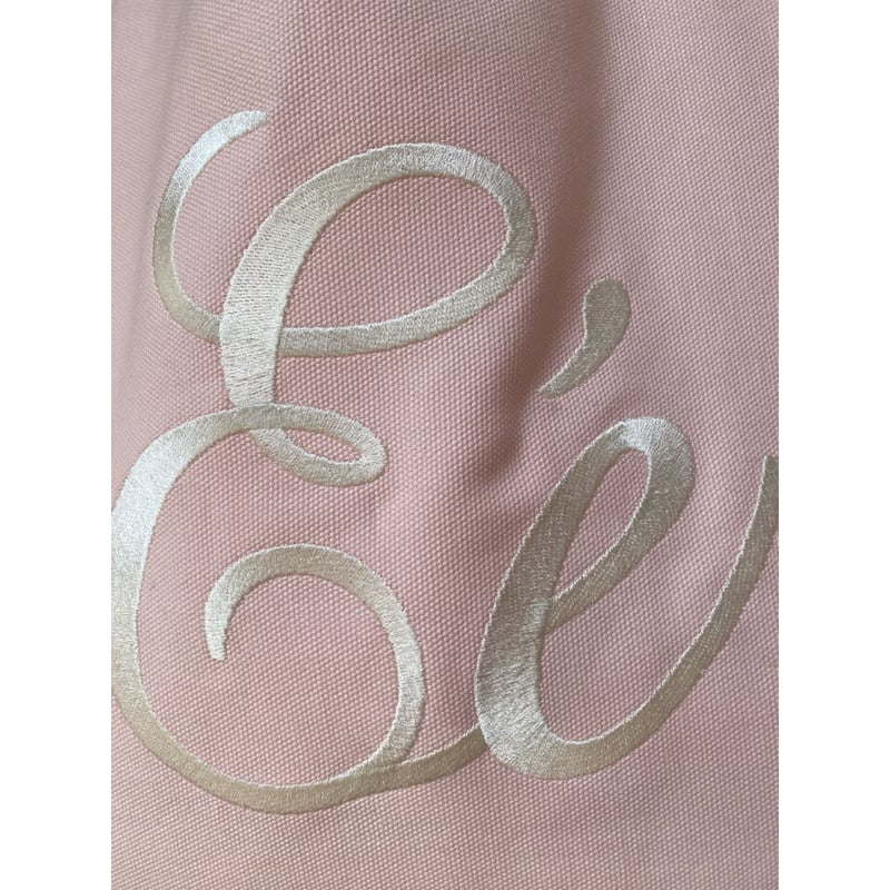 Eé embroidery tote bag pink | épine