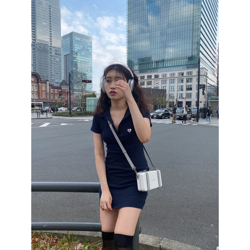 Eé ♡ polo onepiece (2color) | épine Eé ♡ polo onepiece (2color) | épine