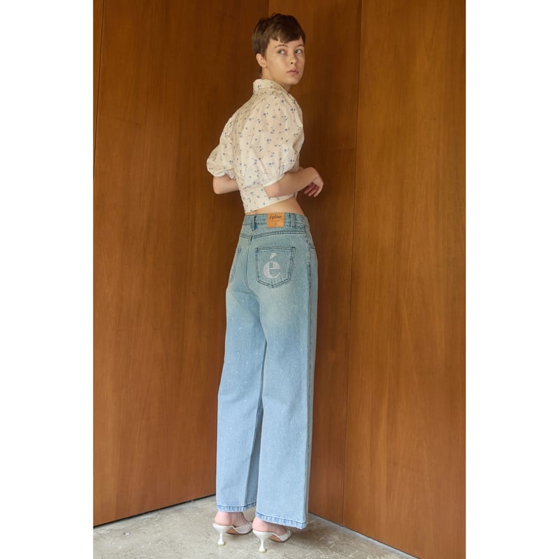 エピヌ　epine é rhinestone jeans ラインストーン デニム m53630032317_1.jpg?1755002276