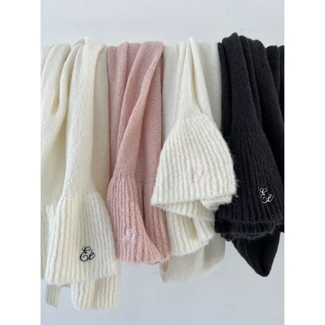 Eé frill knit muffler（4color）
