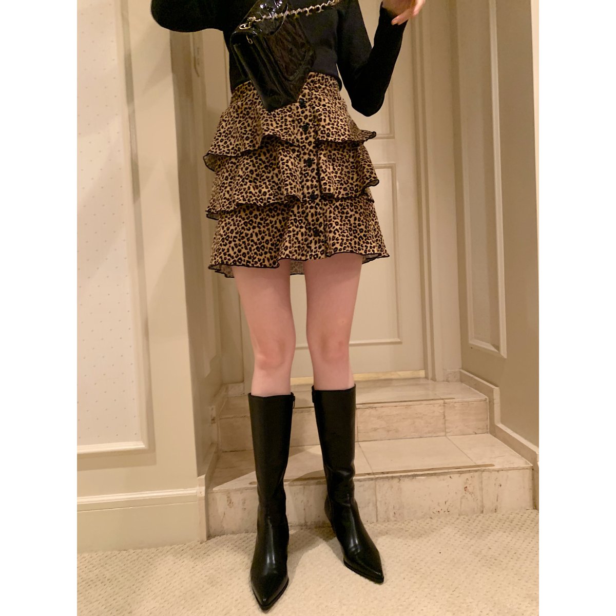pointed toe khitōn heal long boots black | épine pointed toe khitōn heal long boots black | épine