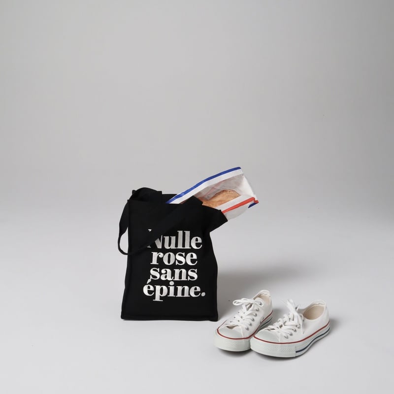 ribbon Nulle rose sans épine sweat エピヌ Nulle rose sans épine embroidery tote bag pink
