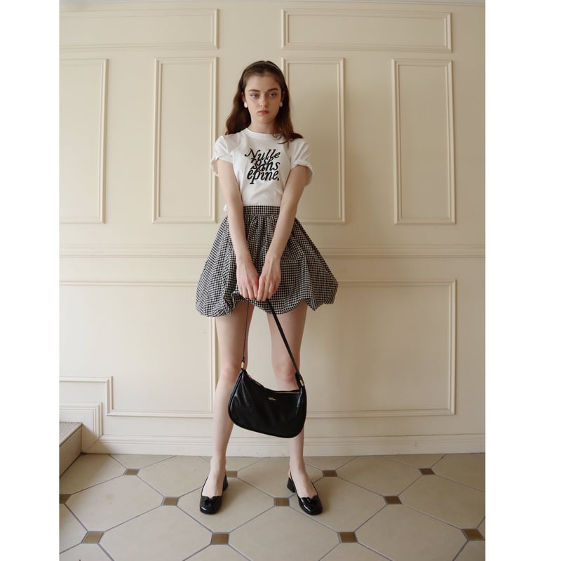 épine ミニスカート balloon volume mini skirt gingham check | épine