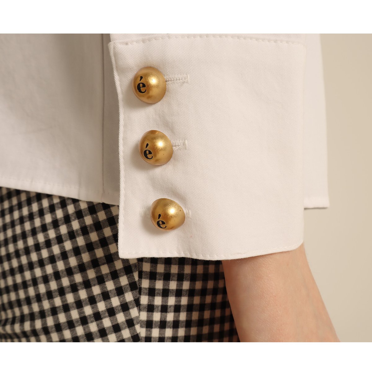 é button blouse white | épine