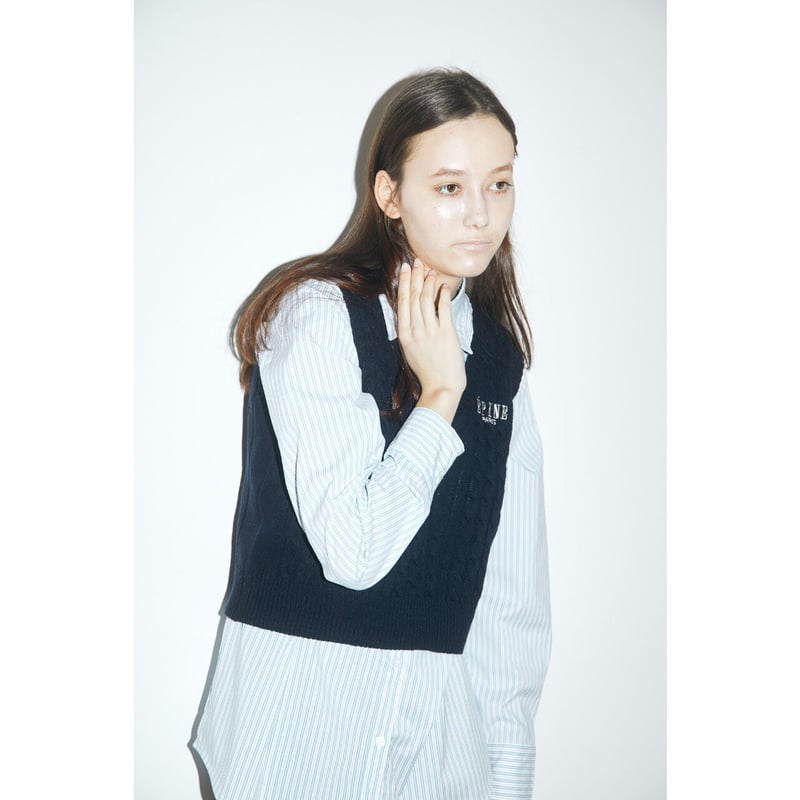 ÉPINE PARIS knit vest navy | épine ÉPINE PARIS knit vest navy | épine
