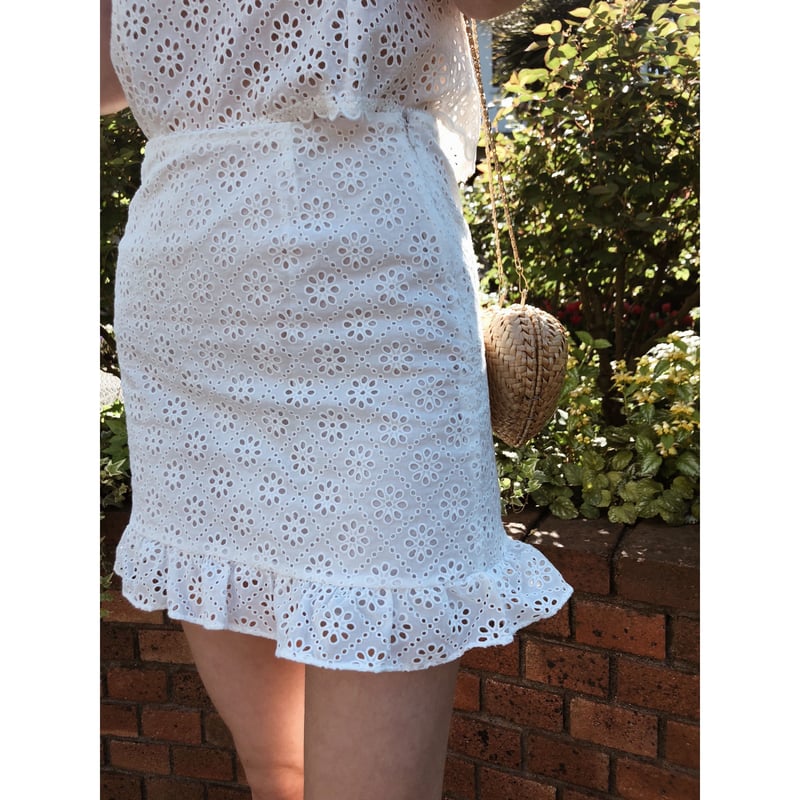 cotton lace frill skirt | épine cotton lace frill skirt | épine