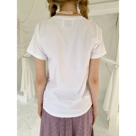 épine glitter tee silver