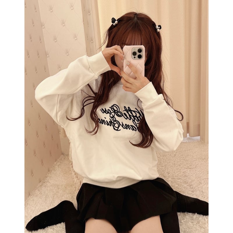 ribbon Nulle rose sans épine sweat (3color) | é ribbon Nulle rose sans épine sweat (3color) | é