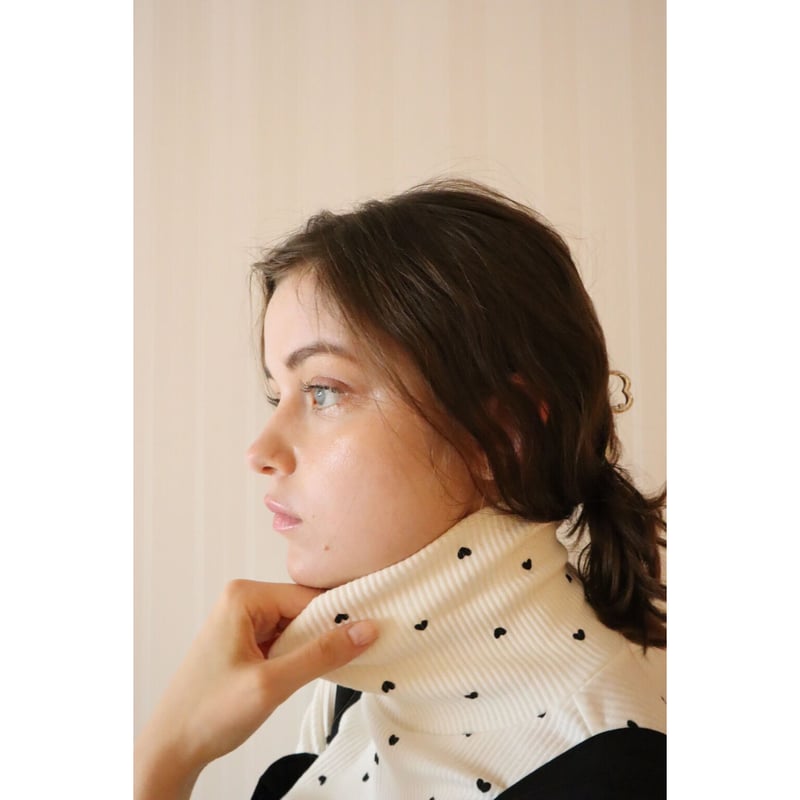 épine label Heart high neck white | épine épine label Heart high neck white | épine