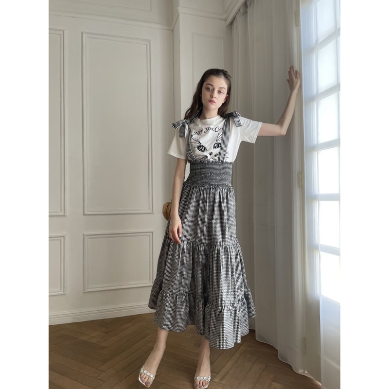 amerge 2way organdy ribbon onepiece