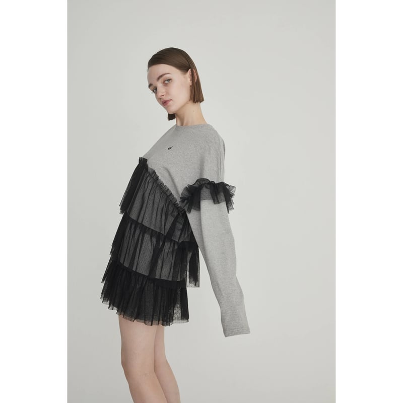 é tulle frill long tee （3color） | épine