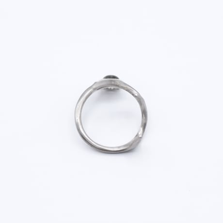 Deer ring L tourmalized quartz
