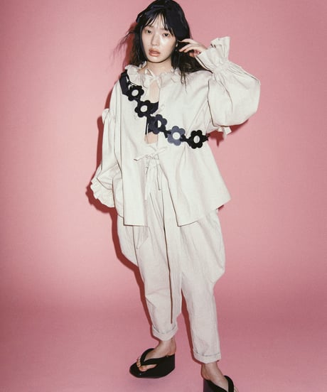 super high-waist jodhpurs pants "natural"