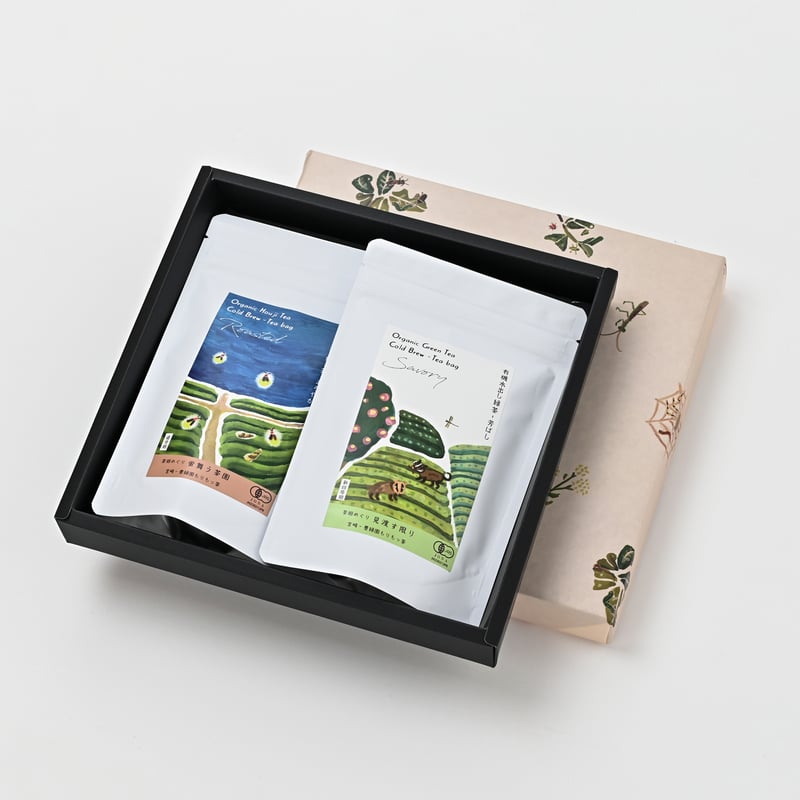 茶畑めぐり・有機水出し茶セット | 宮崎県新富町オーガニックお茶農家