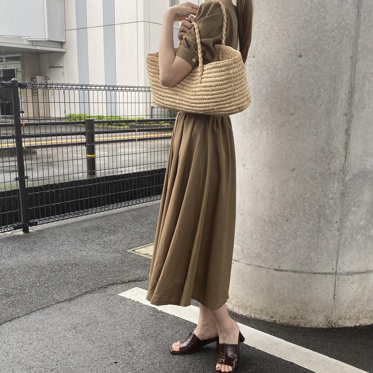 MILLEFEULLE PLEATS OP 01 - ロングワンピース