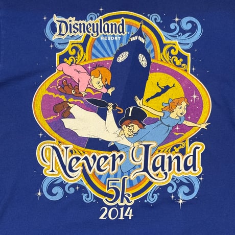 [Used] Disneyland Neverland 5k 2014 / Peter Pan / Disney / T-shirt / sizeFree
