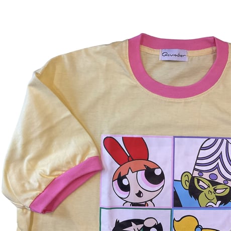 PPG/リンガーTシャツ/yellow