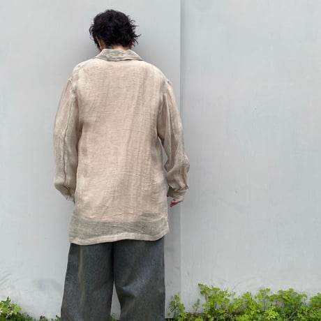 ERiKOKATORi「linen gawze shirts」natural.