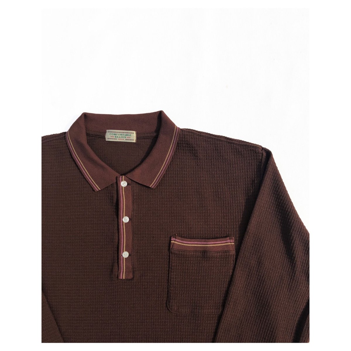 Comfortable Reason「Wiseguy Waffle Polo」 | goute