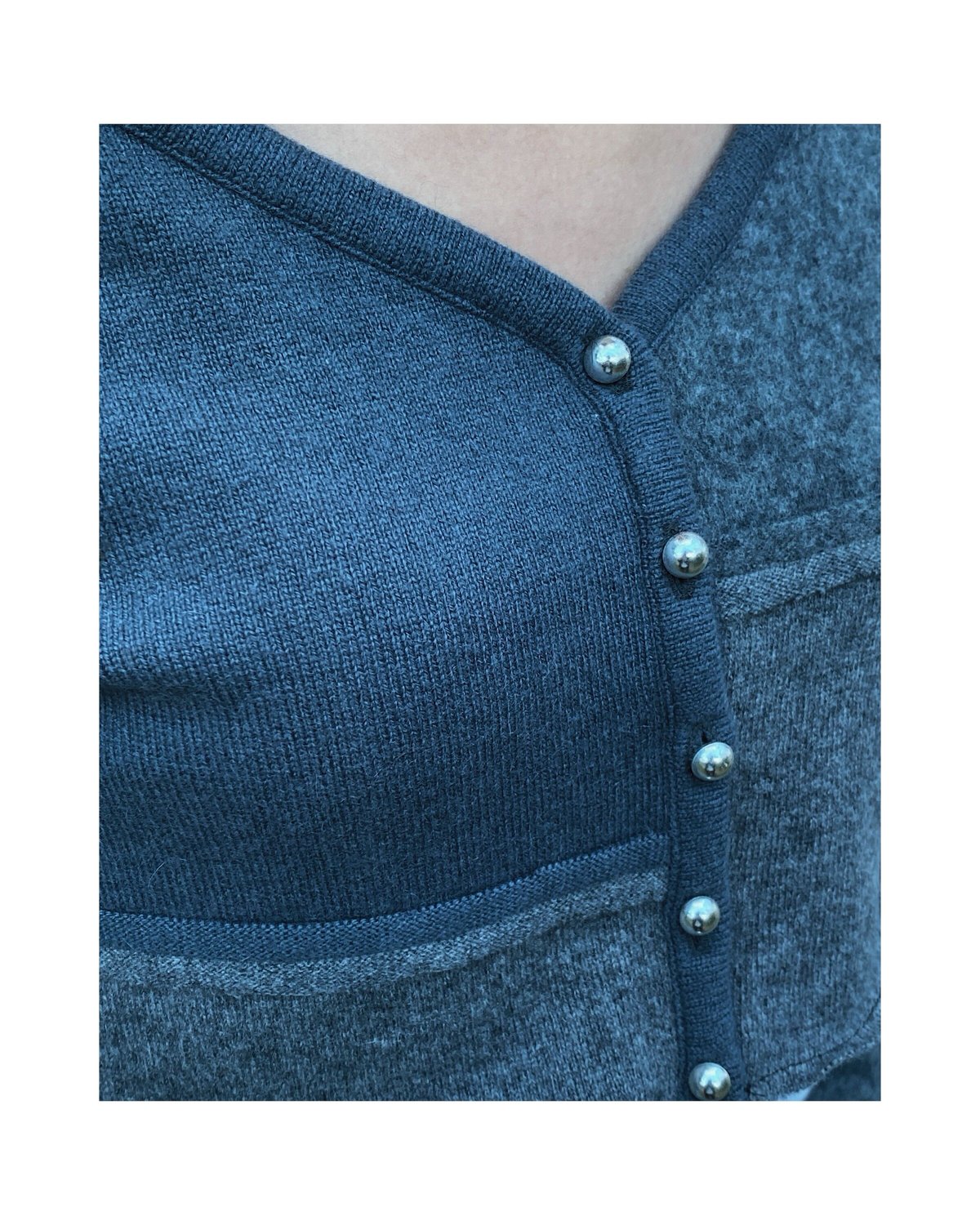 MALION vintage「cashmere patchwork cardigan」 | g