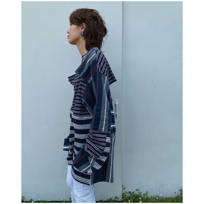 MALION vintage「bust&back open border l/s-T (C) 