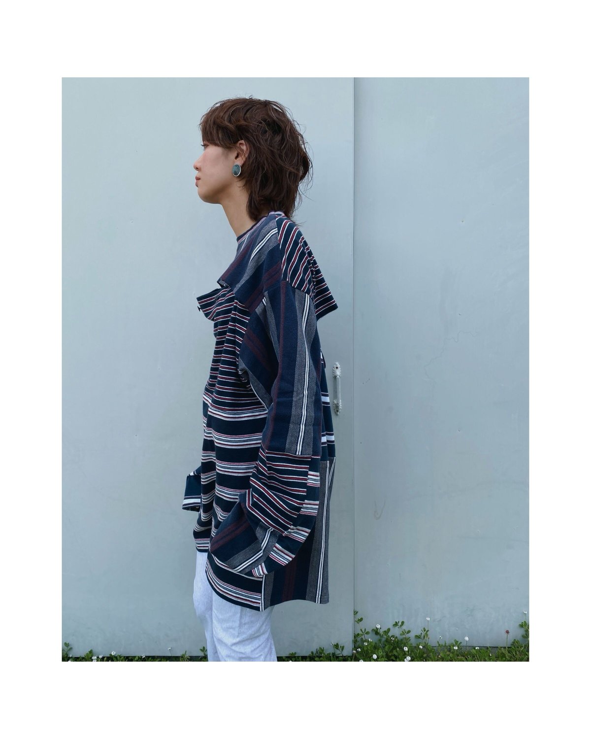 MALION vintage「bust&back open border l/s-T (C) 