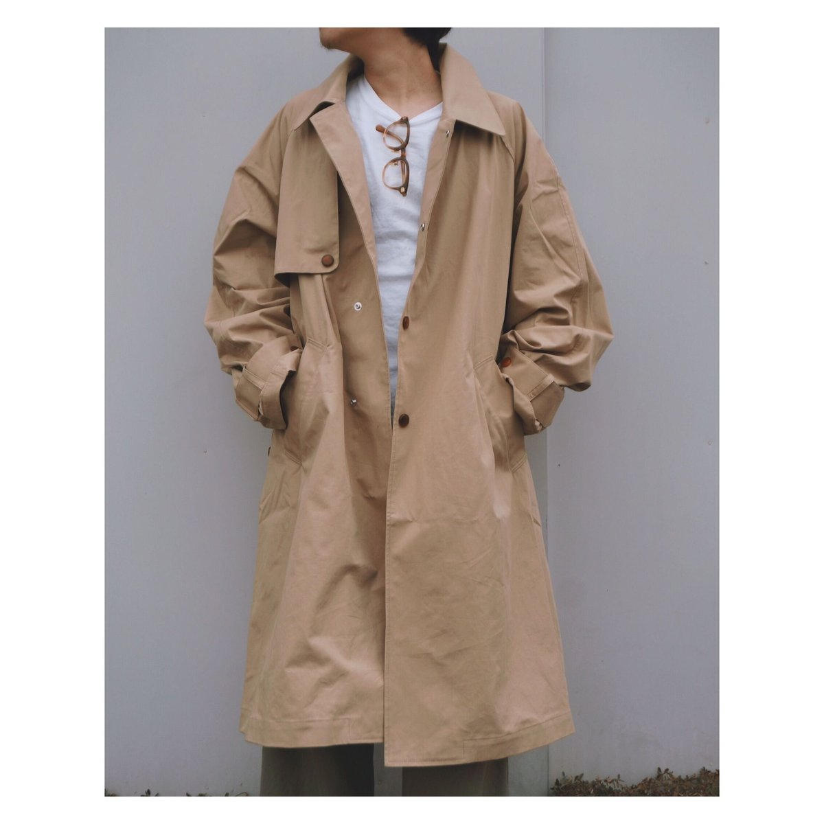 PHINGERINフィンガリンFOLD TRENCH ロングコート フィンガリン PHINGERIN FOLD TRENCH ロングコート メンズ M