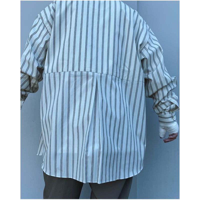 ETHOSのストライプシャツ ETHOS 「STRIPE CRAFTMAN SHIRTS」white-stripe. | g