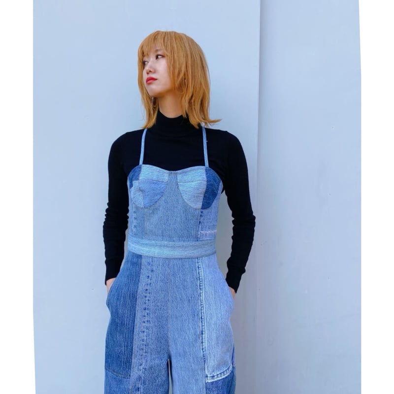 MALION vintage「denim bustier jumpsuit 」 | goute...