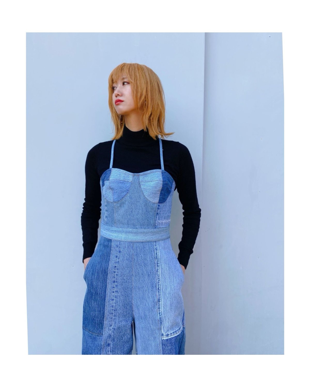 MALION vintage「denim bustier jumpsuit 」 | goute