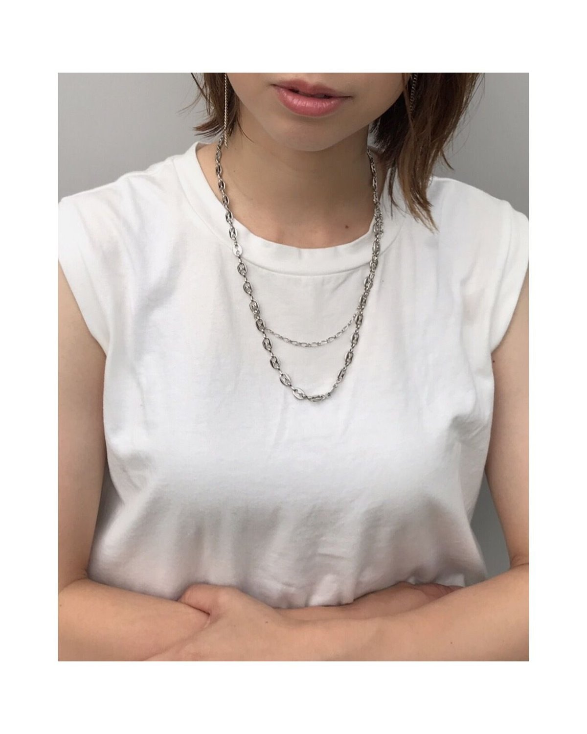SSENSE 限定　JUSTINE CLENQUET Alexisネックレス SSENSE Exclusive Silver Alexis Necklace by Justine Clenquet