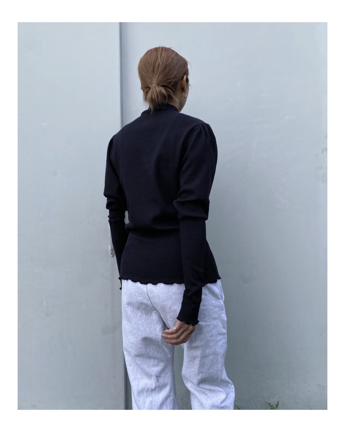 HOLIDAY「SUPER RIB PUFF MIDDLE-NECK TOPS (HOLIDA