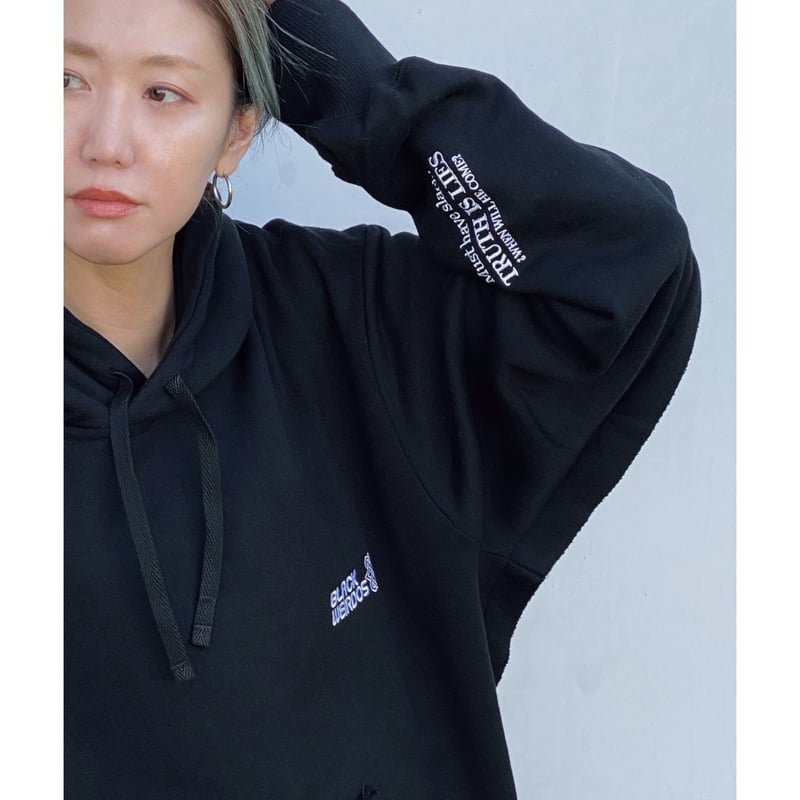Black Weirdos / パーカー/XL/ポリエステル/BEG/19AW-JK04// BLACK WEIRDOS「Reversible Sweat Hoodie」black. |
