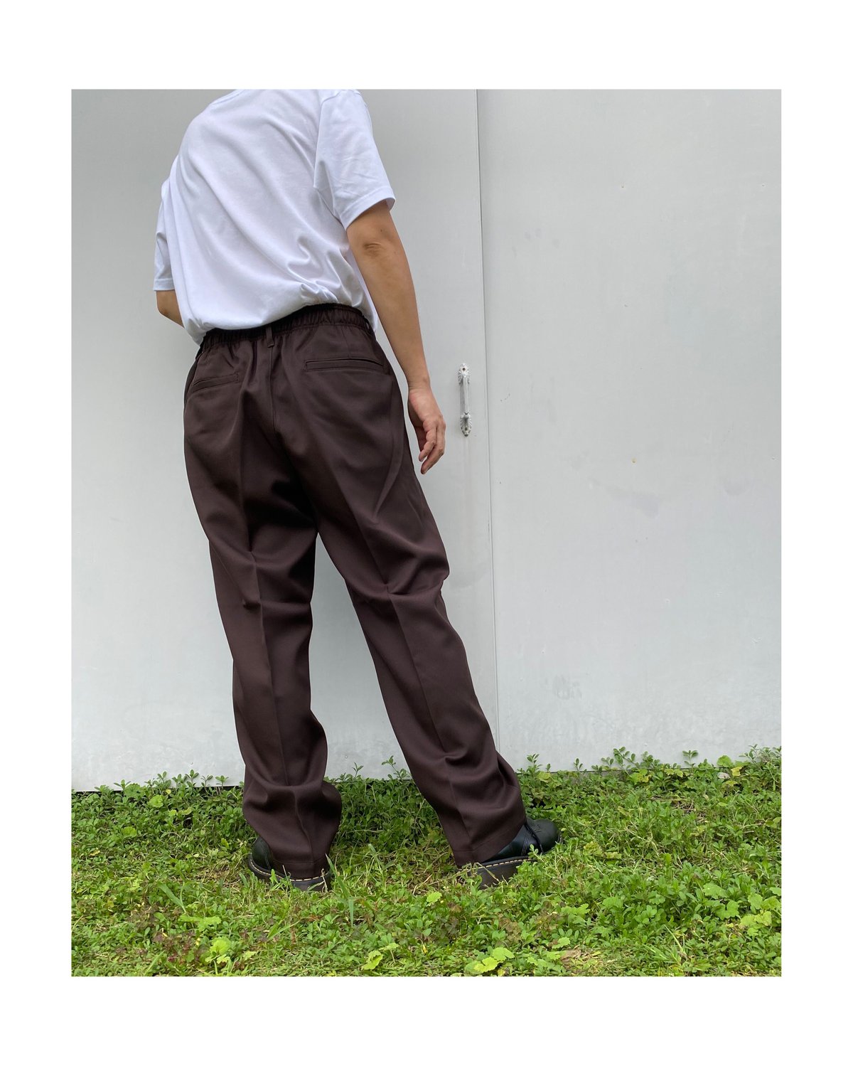 COMFORTABLE REASON「Daily Poly Slacks」brown. | g