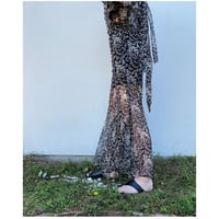 ERiKOKATORi「flower chiffon pants」BLK.