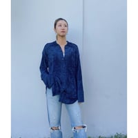 TAN.「MOLE KNIT SHIRTS」d/blue.