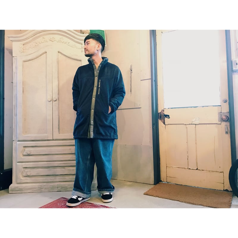 SON OF THE CHEESE 「Nomadic fleece jacket」 navy