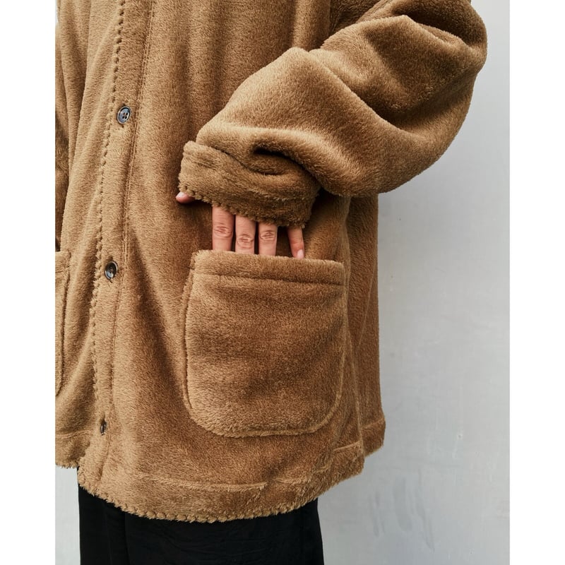 美品 ETHOS エトス Cardigan ボアカーディガン ファー ジャケット ETHOS「FLEECE ST CARDIGAN」 | gouter le cabinet