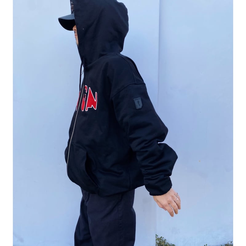 PHINGERIN「PNGN ZIP HOODIE」black. | gouter le ca