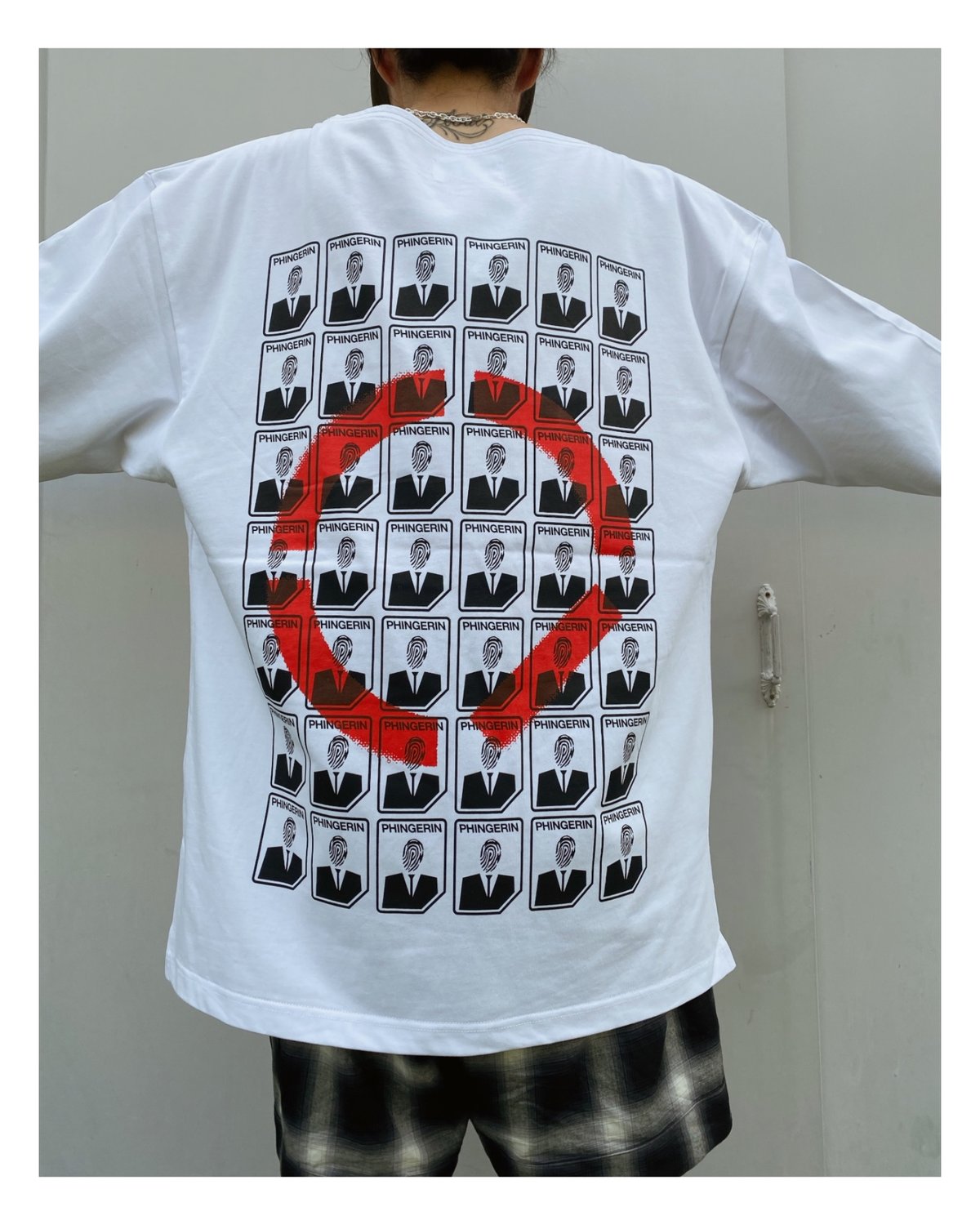 PHINGERIN AGENT.P BOAT-TEE ホワイト PHINGERIN フィンガリン AGENT.P BOAT-NECK L/S TEE・WHITE - tity