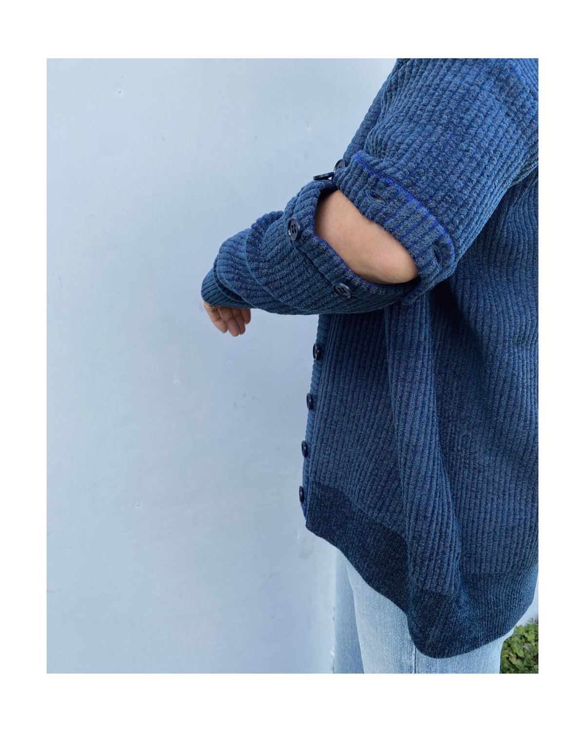 TAN.「FLOWER JACQUARD CARDIGAN」v/blue. | gouter