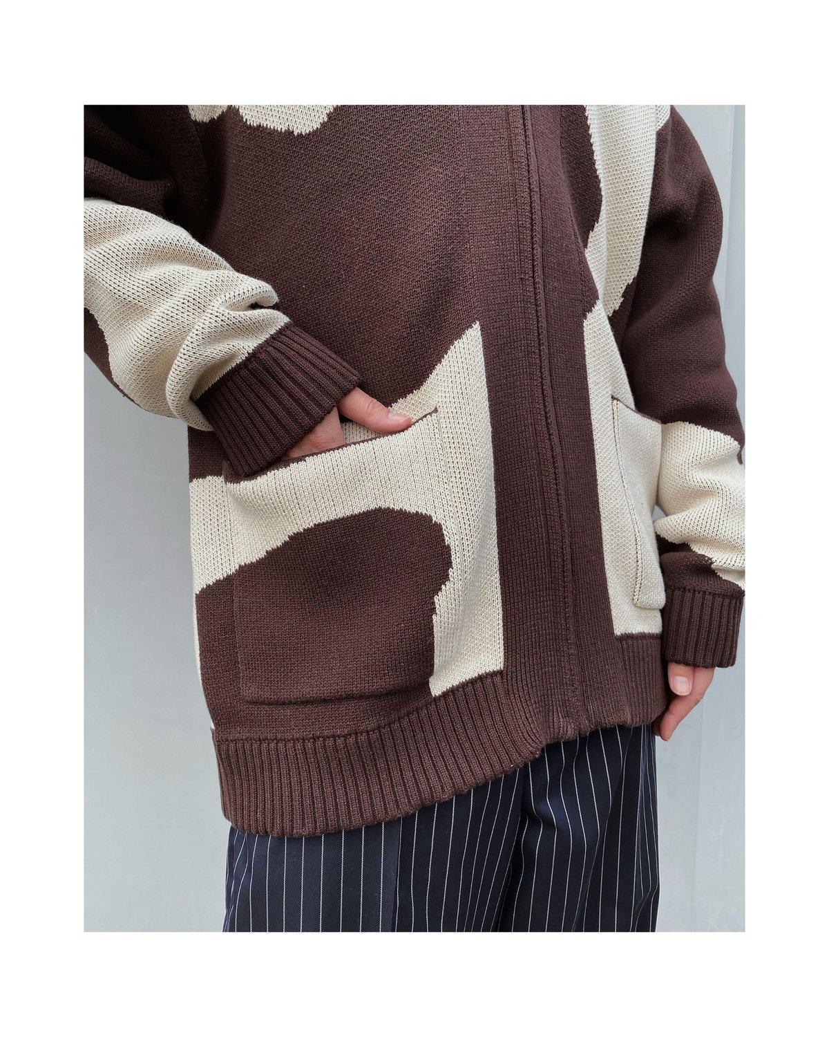 【 SON OF THE CHEESE 】FUR CARDIGAN CATEGORY SON OF THE CHEESE | MAROON