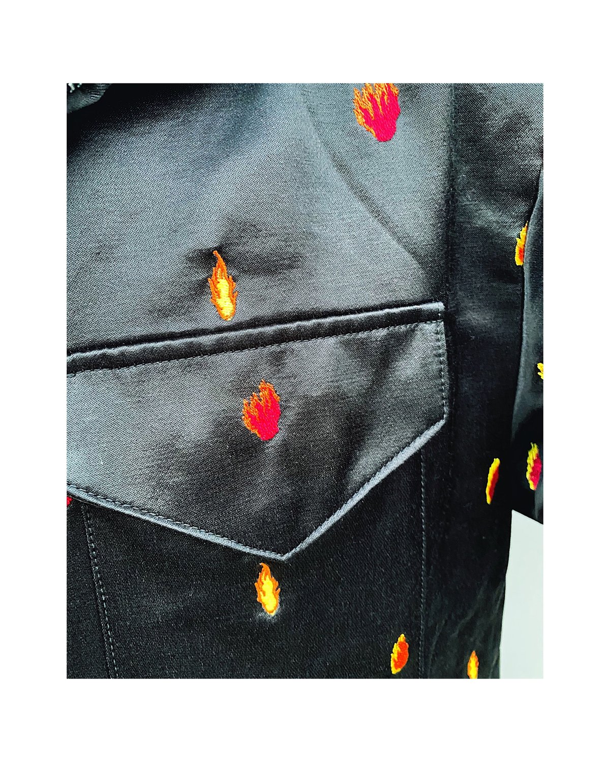 SON OF THE CHEESE「FIRE SATIN JACKET」 | gouter l
